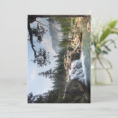 Fischcreek-Wasserfall - Sierra Feiertagskarte (Stehend Vorderseite)