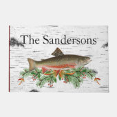 Fischdekor, Forellenweihnachtsfest Fußmatte (Vorderseite)