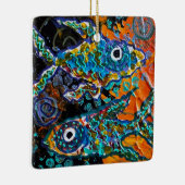 Fischdekoration Keramikornament (Rechts)