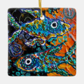 Fischdekoration Keramikornament (Vorderseite)