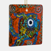 Fischdekoration Keramikornament (Rechts)