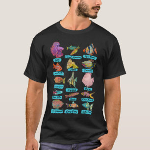 Fischdiagramm mit Namen T-Shirt