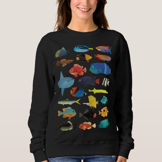 Fischdiagramm Sweatshirt (Vorderseite)
