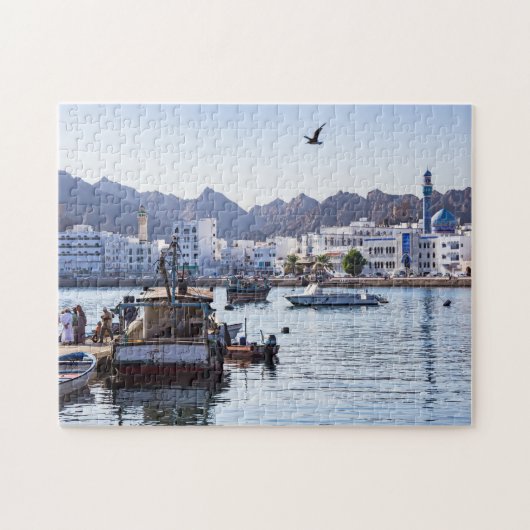 Fischdocks auf Muttrah - Muscat, Oman Puzzle (Horizontal)