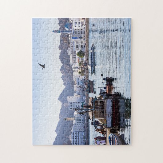 Fischdocks auf Muttrah - Muscat, Oman Puzzle (Vertikal)