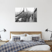 Fischdocks, Grimsby, Anfang des 20. Jahrhunderts Leinwanddruck (Insitu (Schlafzimmer))