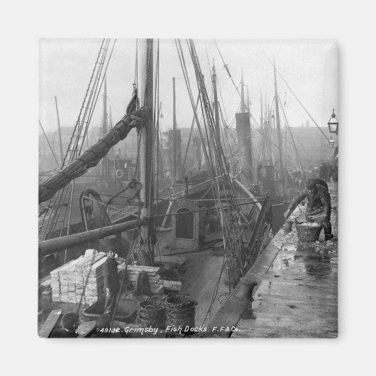 Fischdocks, Grimsby, Anfang des 20. Jahrhunderts Magnet (Vorne)