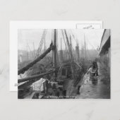 Fischdocks, Grimsby, Anfang des 20. Jahrhunderts Postkarte (Vorne/Hinten)