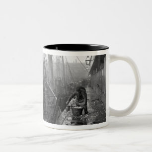 Fischdocks, Grimsby, Anfang des 20. Jahrhunderts Zweifarbige Tasse