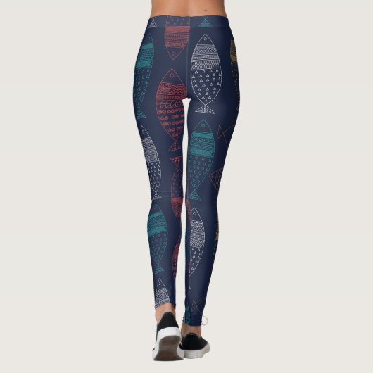 Fischdoodle Leggings (Rückseite)