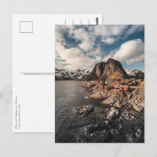 Fischdorf Hamnoy Lofoten Norwegen Postkarte