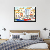 Fischdorf Leinwanddruck (Insitu (Schlafzimmer))