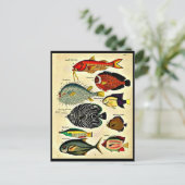 Fischdruck Postkarte (Stehend Vorderseite)