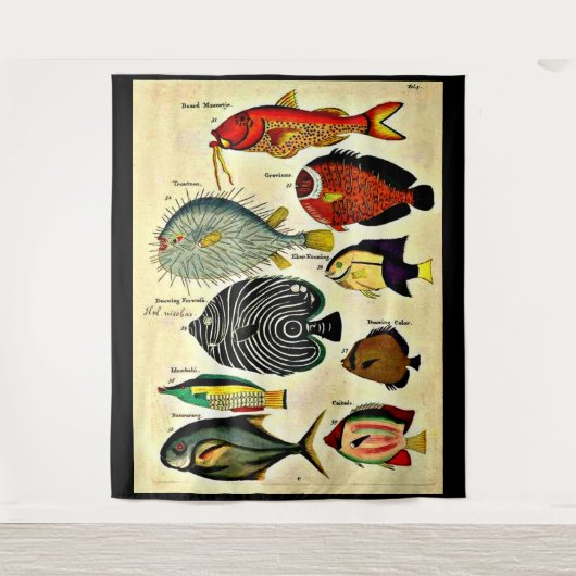 Fischdruck Wandteppich (Vorderseite)