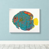 Fischdruckverfahren Leinwanddruck (Insitu (Holzboden))