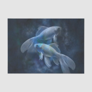 Fische 10x15 Gewebepapier Seidenpapier