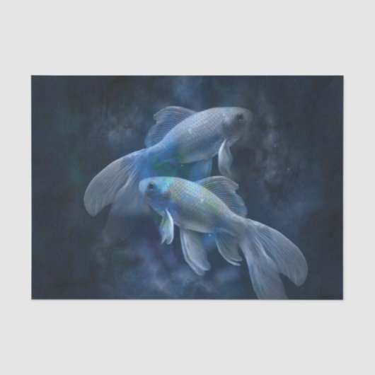 Fische 10x15 Gewebepapier Seidenpapier (Vorderseite)