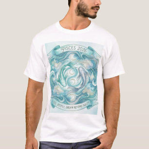 Fische 2026 Zodiac Zwilling Fisch Mandala – Intuit T-Shirt