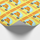 Fische 2,0 GEBURTSTAG Packpapier GELB (Ecke)