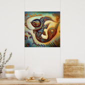 Fische 2 poster (Küche)