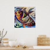 Fische 3 poster (Küche)