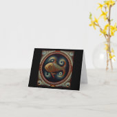 Fische 4 karte (Gelbe Blume)