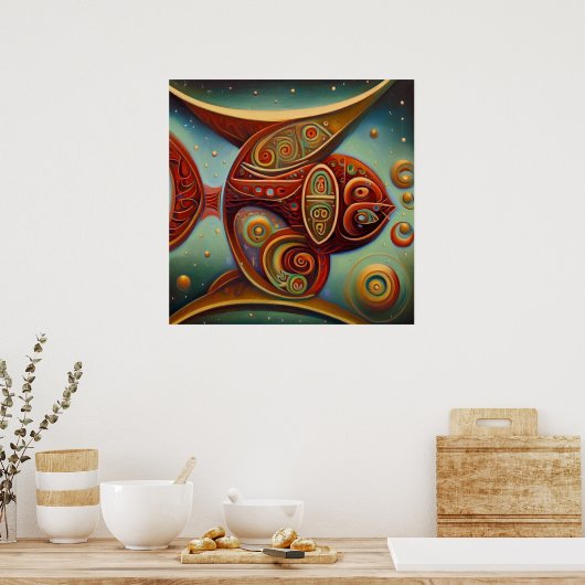 Fische 6 poster (Küche)