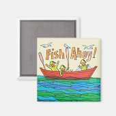 Fische Ahoy! Magnet (Vorderseite/Rückseite)