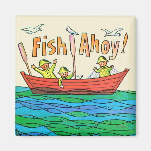 Fische Ahoy! Magnet (Vorne)