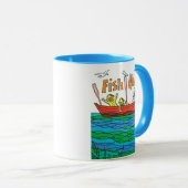 Fische Ahoy! Tasse (VorderseiteRechts)