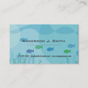 Fische, Algen, unter Wasser beruflich Visitenkarte