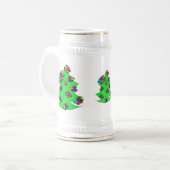 Fische am Weihnachtsbaum Bierglas (Vorderseite Links)