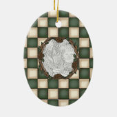 Fische Angst Me Funny Fishing Personalisiertes Fot Keramikornament (Hinten)