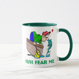 Fische Angst Me Funny Fishing Tasse