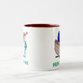 Fische Angst Me Funny Fishing Tasse (Mittel)