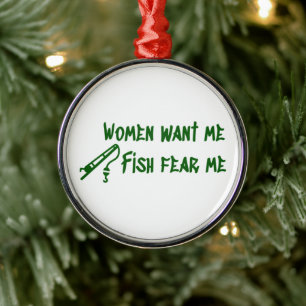 Fische Angst mich, Fischer Ornament Aus Metall