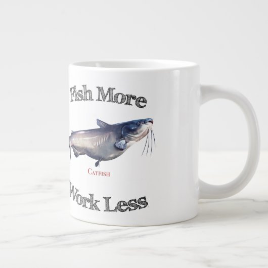 Fische arbeiten schlechter Jumbo-Tasse (Rechts)
