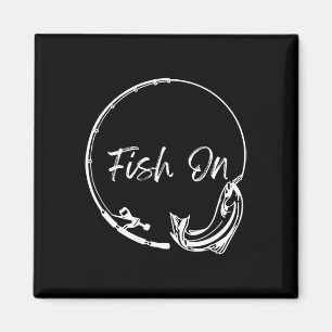 Fische auf dem Fang Funny Sprichwort Fischen Spaß Magnet