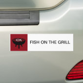 Fische auf dem Grill Autoaufkleber (Auf Auto)