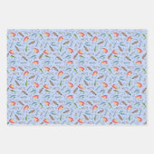 Fische auf hellblauen Fischen Geschenkpapier Set (Vorderseite 2)