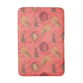 Fische auf lebendem Korallenhintergrund Badematte (Vorderseite Vertikal)