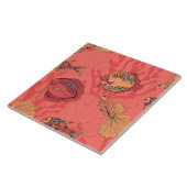 Fische auf lebendem Korallenhintergrund Fliese (Seite)