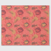 Fische auf lebendem Korallenhintergrund Geschenkpapier (Flach)