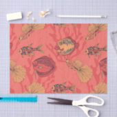 Fische auf lebendem Korallenhintergrund Seidenpapier (Handwerk)