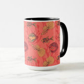 Fische auf lebendem Korallenhintergrund Tasse (VorderseiteRechts)