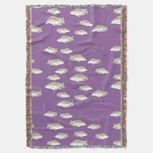 Fische auf lila decke