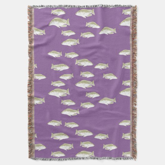 Fische auf lila decke (Vorderseite Vertikal)