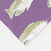 Fische auf lila fleecedecke (Ecke)