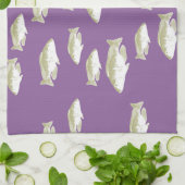 Fische auf lila geschirrtuch (Gefaltet)
