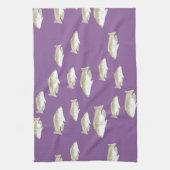 Fische auf lila geschirrtuch (Vertikal)